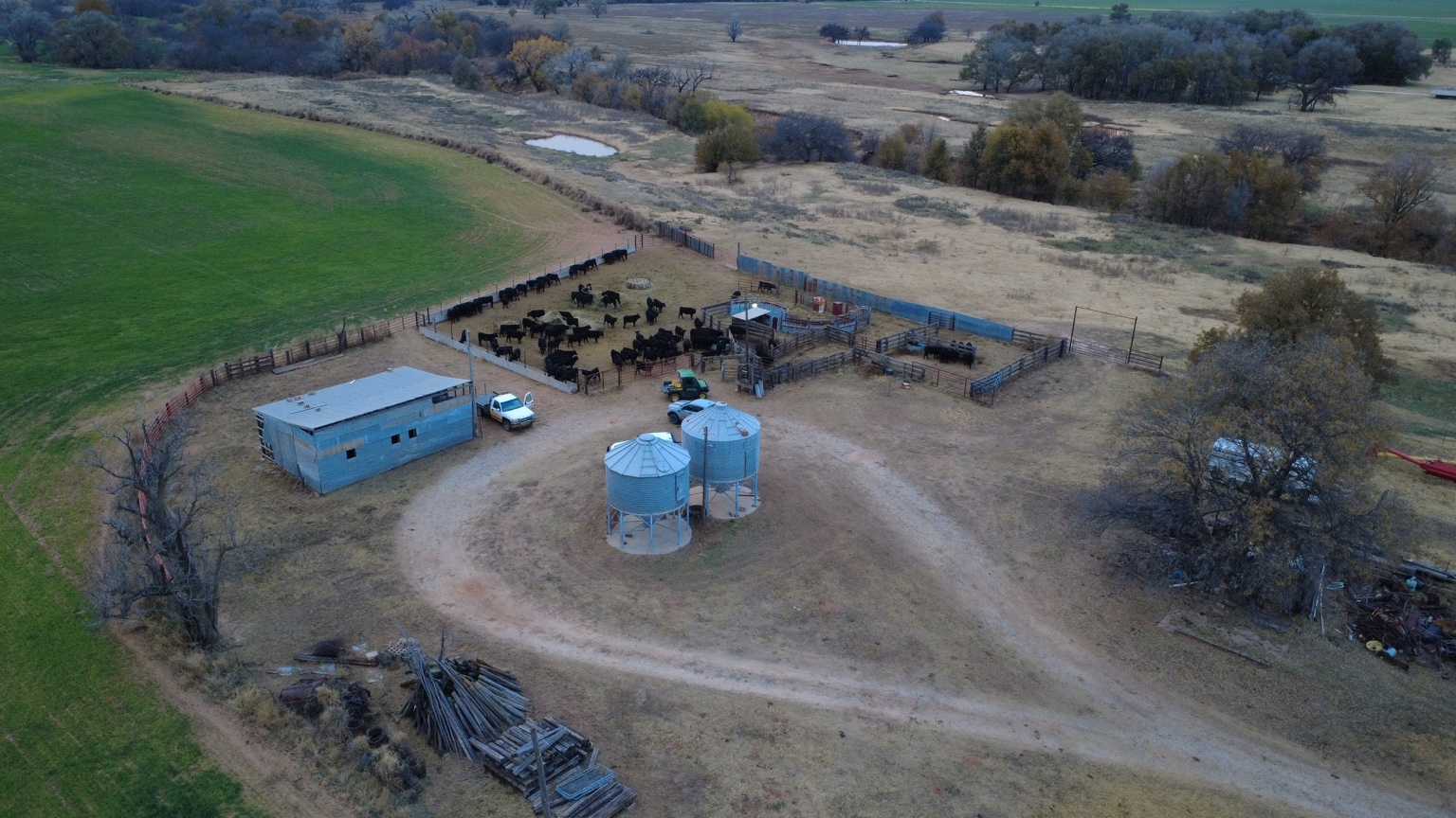 Aerial ranch operation captured by Endeavor Flyover Media